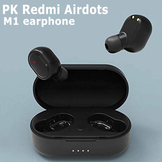 Wireless Bluetooth Headphone Headset With Charging Box for Red Mi Mobile Phone white