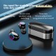 Wireless Bluetooth-compatible Earphones Noise Canceling Hd Call Portable Mini Headset with Microphone Red