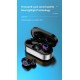 Wireless Bluetooth-compatible Earphones Noise Canceling Hd Call Portable Mini Headset with Microphone Red