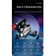 Wireless Bluetooth-compatible Earphones Noise Canceling Hd Call Portable Mini Headset with Microphone Black