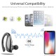 Wireless Business Bluetooth Noise Cancelling Headset Earpiece for Driving blue