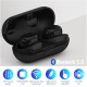 Wireless Earphones Bluetooth 5.0 TWS Headset Ergonomic In-Ear Stereo Sound with 300mAh Battery Compartment Sports Earbuds black