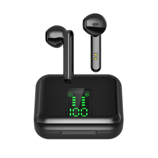 X15 TWS Bluetooth Headphone Wireless Earphone LED Display Bluetooth 5.0 Sport Headset Earbuds Airbud white