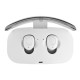 X18 Wireless Headset Hidden Earpiece 5.0 Bluetooth Wireless Stereo Earphone with Mic Portable Battery Storage - White