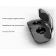 X18 Wireless Headset Hidden Earpiece 5.0 Bluetooth Wireless Stereo Earphone with Mic Portable Battery Storage - Black