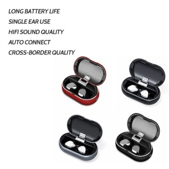 X26 Wireless Bluetooth Earphones for Both Ears Bluetooth 5.0 Headset red