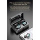 X3c Tws Wireless Bluetooth-compatible  5.1  Earphones With Charging Case Waterproof Game Noise Reduction No Delay Mini In-ear Headset black