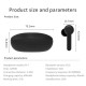 XY-7 TWS Earphones Wireless Ergonomic Bluetooth 5.0 Sport Earbuds Stereo Headset With Charging Box Built-in Microphone black