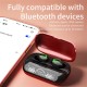 Xg02 Tws Wireless Headset Bluetooth 5.1 Led Large Screen Display Hifi Music Headphones Sports Earbuds Red