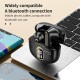 Y18 Retro Bluetooth Headset Digital Display In-ear Stereo Earphones Tws Wireless Noise Reduction Earplugs Black