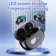 YK-590 Tws Wireless Bluetooth 5.2 Headset Semi-in-ear Binaural Call Noise Reduction Earphones Black