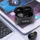 YK-590 Tws Wireless Bluetooth 5.2 Headset Semi-in-ear Binaural Call Noise Reduction Earphones Black