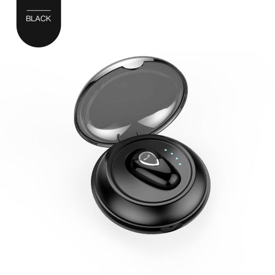 Yx01 Bluetooth Headset Wireless In-ear Mini Sports Earbuds Invisible Stereo Music Earphone Black