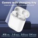 i88 TWS Bluetooth 5.0 Earphone Mini Wireless Earpod Stereo Touch Earbuds for Smartphones - Red