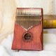 17-Key EQ Kalimba Mahogany Professional Electric Finger Thumb Piano With Bag and Audio Cable Wood color