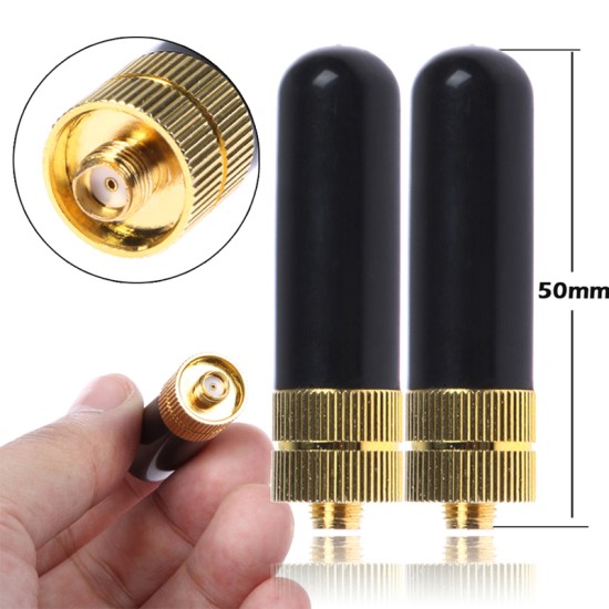 2 Pcs Female Dual Band Radio Antenna SMA-F Antenna for Kenwood Baofeng Walkie Talkie