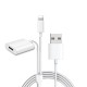 2-in-1 Function Charger for Apple Pencil Adapter for iPhone and iPad Pro  - White