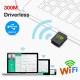 300M Wireless Network Card USB Wireless WiFi Receiver 300Mbps USB Driverless Transmitter Mini Free Drive Signal Receiver black