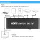 3D 1080p 5-port 5-in-1 HDMI Audio Video Converter Switch with Remote Control for PC DVD Projector