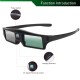 3D Glasses DLP link Rechargeable Battery High Brightness and Contrast Image Flexible Stand Compatible with All 3D DLP Projectors black