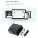 Audio Transmitter Receiver Bluetooth 5.0 USB Dongle Stereo Adapter for TV PC Car black