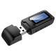 Bluetooth 5.0 Receiver Transmitter LCD Display 3.5mm AUX Jack 2 In1 USB Bluetooth Dongle Wireless Audio Adapter black