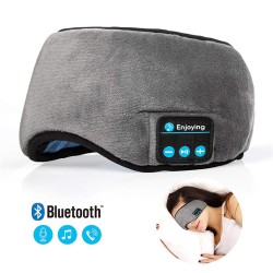 Bluetooth Travel Sleeping Headphone Eye Mask Built-In Speakers Microphone