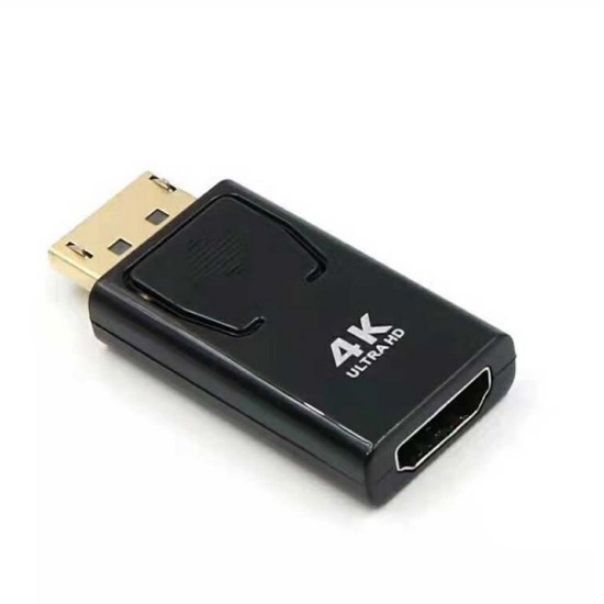 DP To HDMI Max 4K 60Hz Displayport Adapter Male To Female Cable Converter DisplayPort To HDMI Adapter For PC TV Projector black