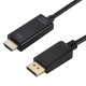 Display Ports Male To HDMI Female Converter Adapter Cable for 4K 1080P HDTV PC black