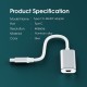 Dj1006 Usb C To Mini Dp Display Port Adapter 4k60hz Transfer  Cable, Compatible For Macbook Pro 2016-2020/air Chromebook Pixel Ipad Pro2018-2020 silver