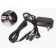 Pedal Power Adapter Supply 9V DC 1A for Guitar Effect Pedal with Cable 5 Way Chain Cord British regulations