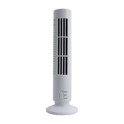 Portable USB Vertical Bladeless Fan, Mini Air Condition Fan Desk Cooling Tower Fan for Home/Office