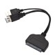 USB 3.0 To SATA Adapter Cable for 2.5in External HDD SSD Hard Drive Disk Convert black