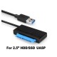 USB 3.0 to SATA 2.5" Hard Drive HDD SSD Adapter Converter Cable 22Pin