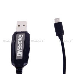 USB Programming Cable for BAOFENG BF-T1 UHF 400-470mhz Mini Walkie Talkie Black