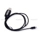 USB Programming Cable for BAOFENG BF-T1 UHF 400-470mhz Mini Walkie Talkie Black