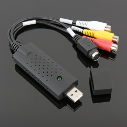 USB VHS to DVD Converter Convert Analog Video to Digital Format Audio Video DVD VHS Record Capture Card PC Adapter MBA22N