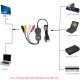 USB2.0 Video and audio Capture Card dual system for Windows MAC Monitoring AV video collection black