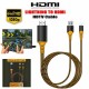 for HDMI Cable Screen AV To TV 1080P USB Charger for iPhone Audio Video Adaptor  Orange