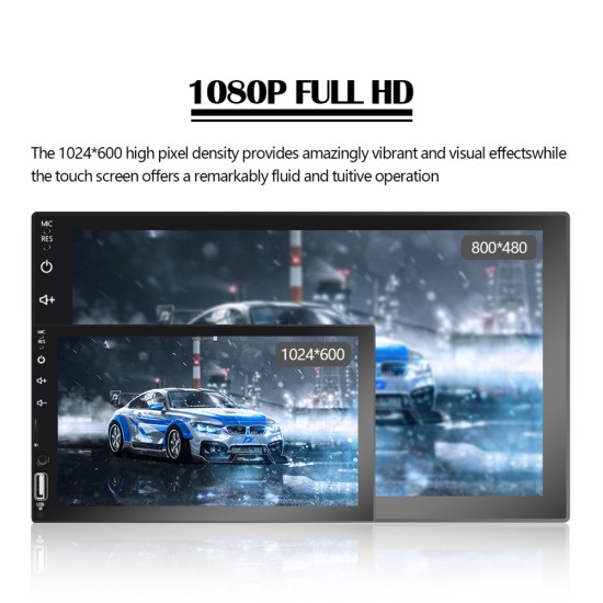 7-inch Car Radio Multimedia Video Player Carplay MP5 MP4 Central Control Navigation GPS Bluetooth