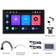 7-inch Car Radio Wired Carplay MP5 Player Universal GPS Bluetooth Touch-control Button with 8 light camera