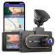 Azdome 2k Car Dash Cam Dashboard Camera Wifi Gps Night Vision 1440p Uhd Front Camcorder Driving Recorder Black