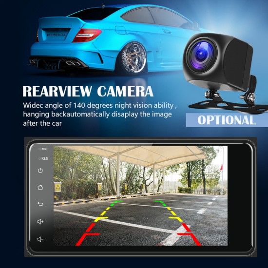 Car Radio Multimedia Video Player 7-inch Android 11 Carplay Navigator Reversing Camera Compatible for Toyota Corolla