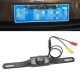 Car Rear View Backup Camera License Plate Frame CMOS Vehicle Camera black