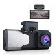 Dash Cam 4k Dual Lens Front Rear Dual Recording Camera Night Vision Parking Monitor Wifi Gps Black