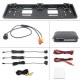 Eu Europe Car License Plate Frame Rear View Camera Car Parking Sensor Kit black