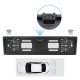 Eu Europe Car License Plate Frame Rear View Camera Car Parking Sensor Kit black