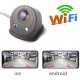 Smart WIFI Car Rear View Camera Reversing Camera Dash Cam HD Night Vision Vehicle Camera PZ436-R black