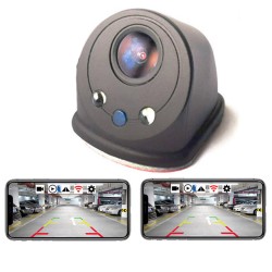 Smart WIFI Car Rear View Camera Reversing Camera Dash Cam HD Night Vision Vehicle Camera PZ436-R black