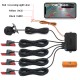 Wireless WIFI Car Rear View Reverse Parking Cam Radar Night Vision PZ600wifi-16.5 Parking camera set black